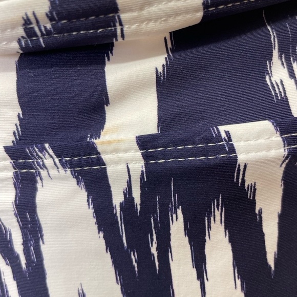 NWT Anne Cole Navy Ikat Print Tankini Top XL New with Tags - Picture 3 of 6